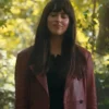 madame web dakota johnson leather coat