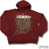 maroon hoodie sp5der