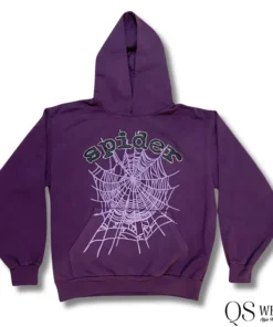 purple spider hoodie 555