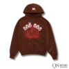 Brown and Pink 555 Sp5der Hoodie - Image 3