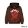 sp5der web hoodie brown