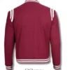 varsity jacket burgundy