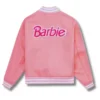 Barbie Pink And White Letterman Jacket - Image 2