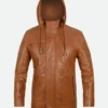 tom cruise mission leather hooded jacket