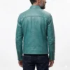 Turquoise Leather Jacket