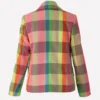 check blazer back