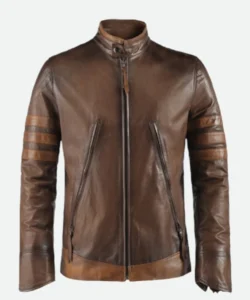 men wolverine leather jacket