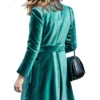 Teal Velvet Coat - Image 2