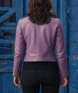 Lavender Leather Jacket