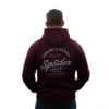 burgundy spider hoodie