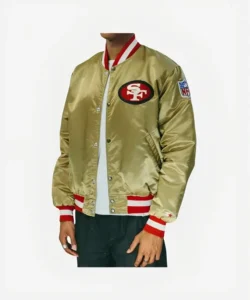 gold 49er satin jacket