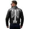 leather biker jacket skeleton