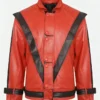 michael jackson thriller red leather jacket