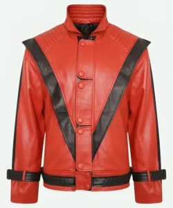 michael jackson thriller red leather jacket