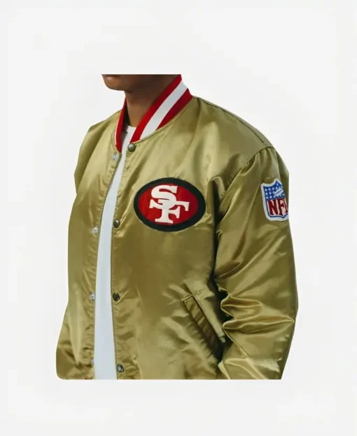 red and gold 49ers jacket