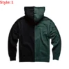 green and black hoodie