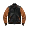 leather letterman jacket
