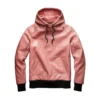 pink leather hoodie
