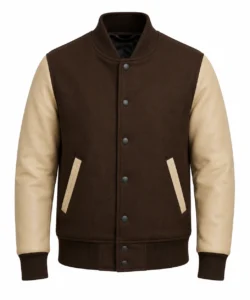 Wool and Leather Varsity Jacket