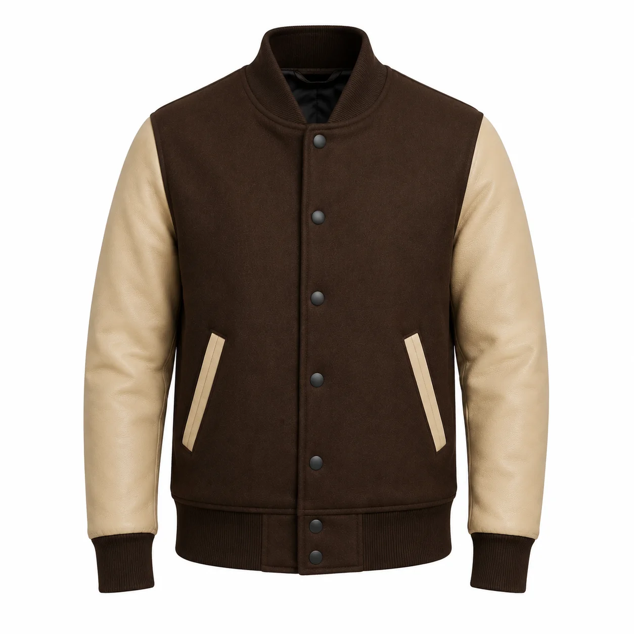 Wool and Leather Varsity Jacket