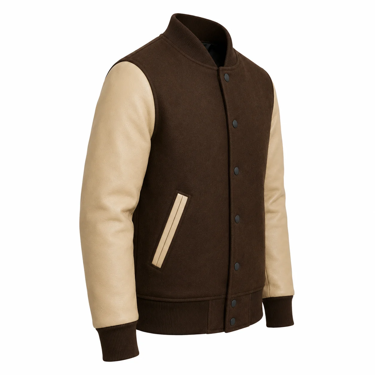 Wool and Leather Varsity Jacket