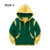 green and yellow hoodie