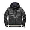 jeremiah charcoal black jacket hoodie