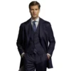 royal navy blue 5 piece suit