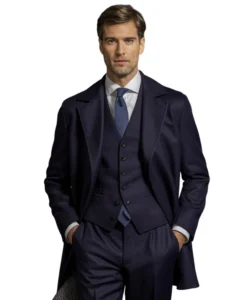 royal navy blue 5 piece suit