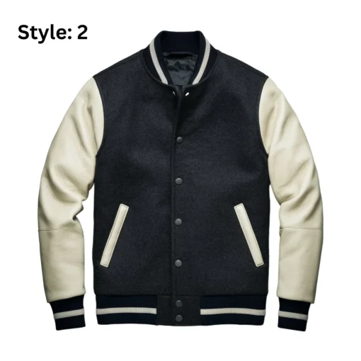 wool and leather letterman jacket