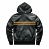 Malcolm Leather Black Pullover Hoody