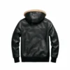Matthew Lopez Leather Coat Hoodie