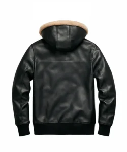 Matthew Lopez Leather Coat Hoodie