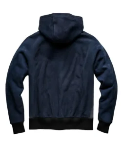 logan suede sweatshirt in midnight blue back