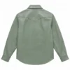Zion Sage Green Leather Shirt