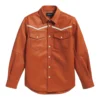 leather western shirt