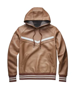 bradley brown leather sweatshirt