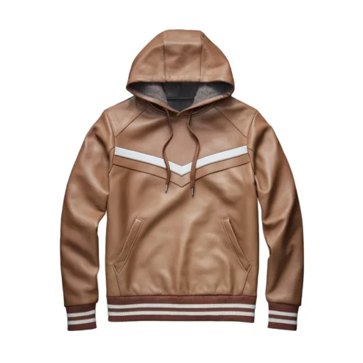 bradley brown leather sweatshirt