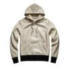 conrad premium off-white leather hoodie