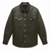 dale green leather shirt