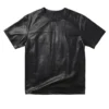 black leather t shirt