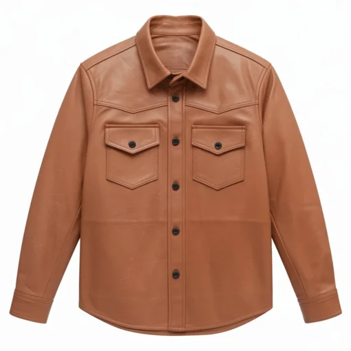 joel brown leather shirt