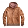 kobe cool brown leather sweatshirt