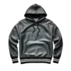 miguel black leather pullover sweatshirt