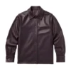 rupert purple leather shirt