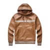 sheldon brown leather pullover