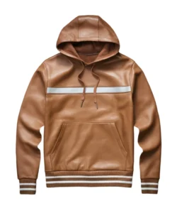 sheldon brown leather pullover