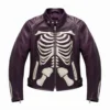 skeleton leather jacket