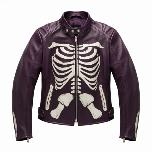 skeleton leather jacket