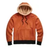 weston burnt orange suede pullover jacket